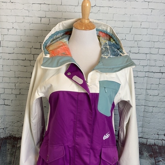Nike NWT Winter Coat 6.0 Kesek Jacket Purple White Sz S Snowboard Ski Deadstock - Picture 3 of 16